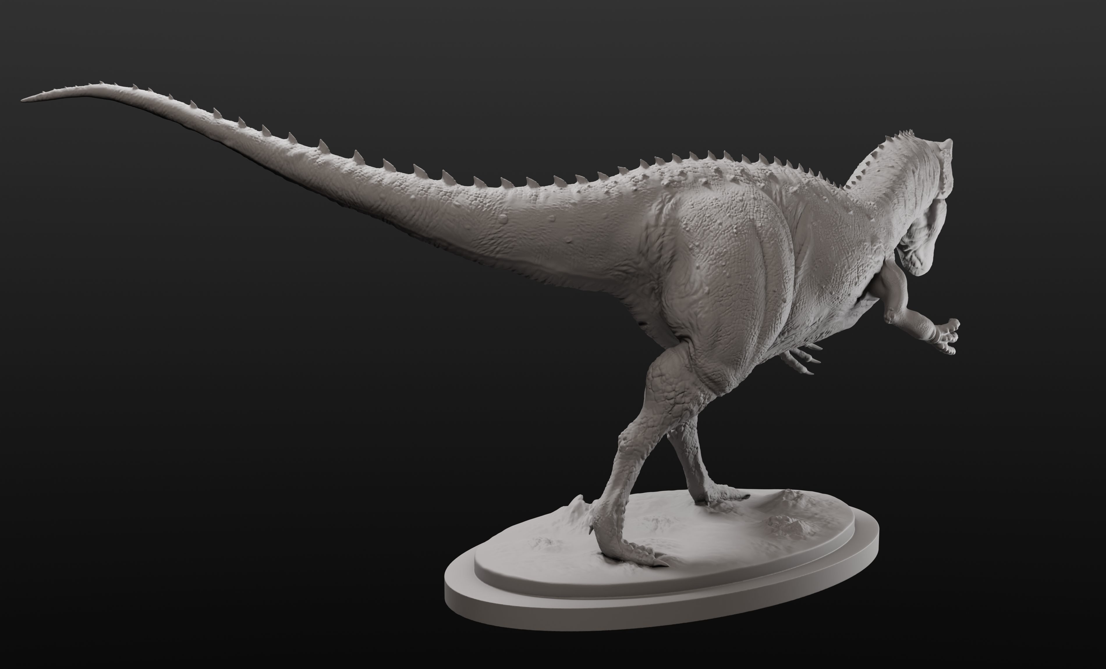 Allosaurus model intended for 3D printing 3D print model_7