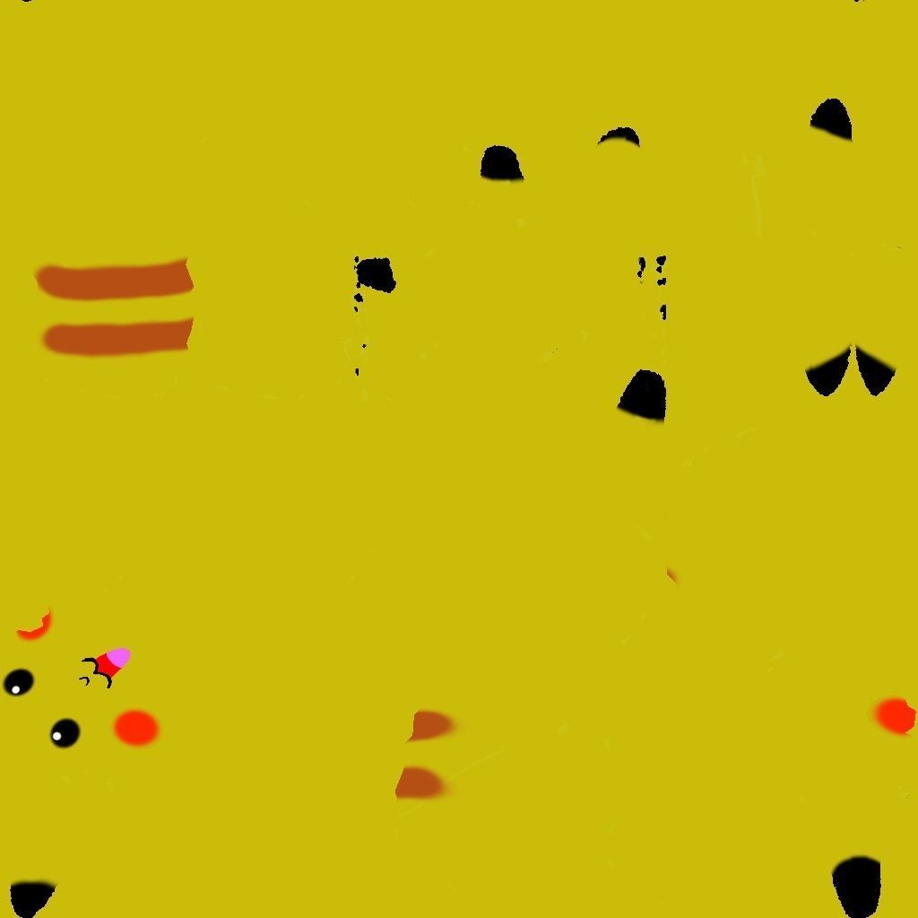 Pikachu model of plush toy 3D model_4