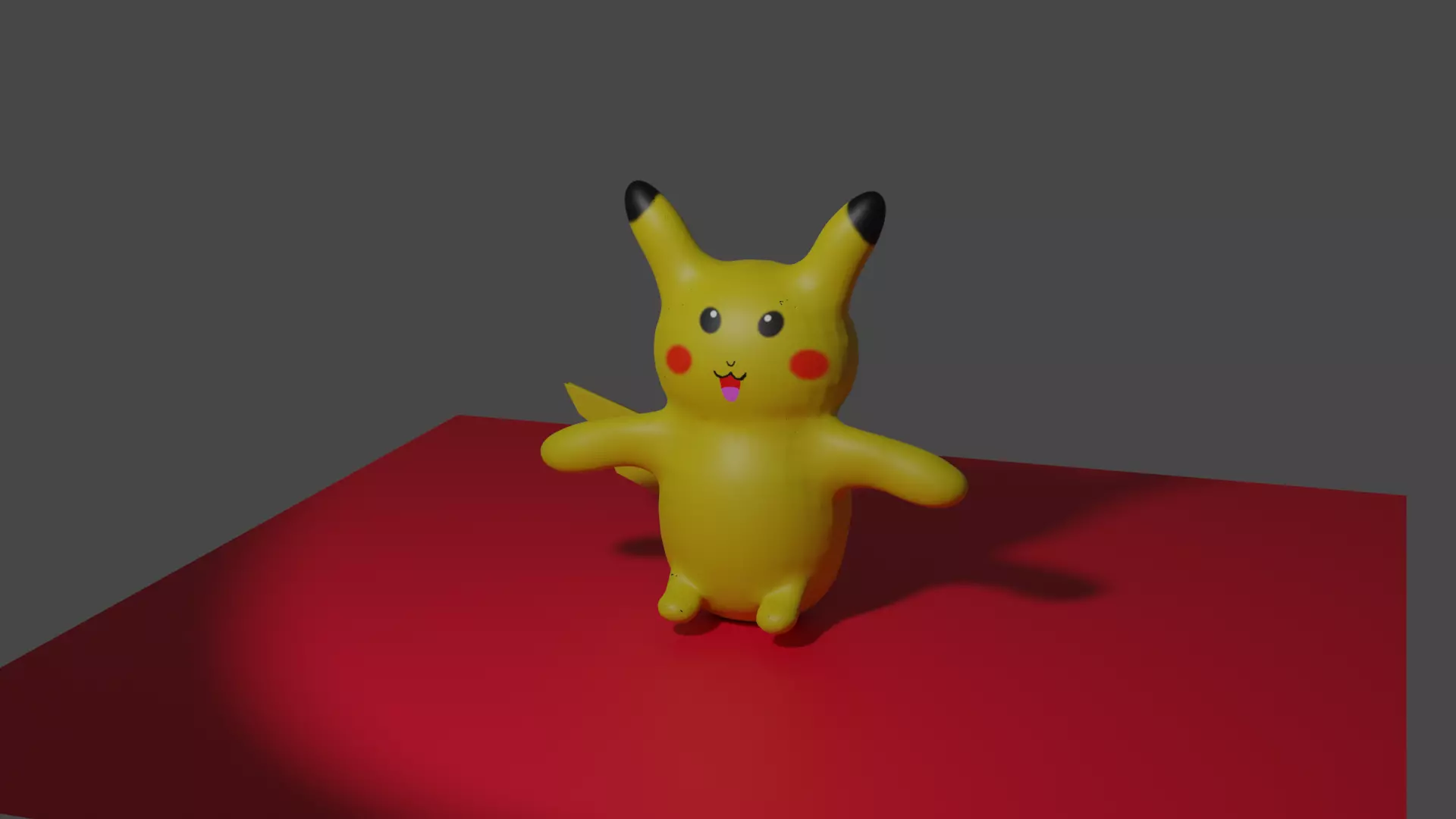 Pikachu model of plush toy 3D model_0