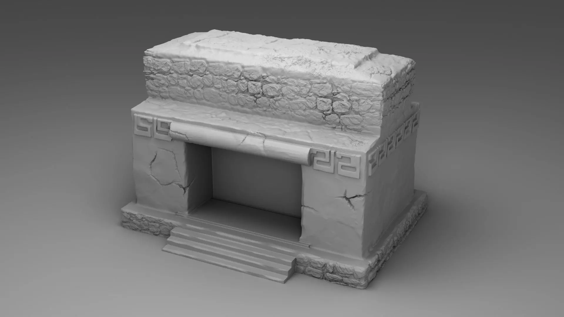 Large tample of Maya 3D print model_0