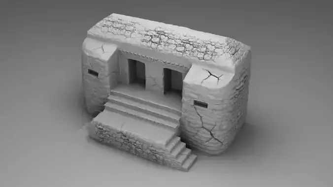 The tomb of Maya 3D print model