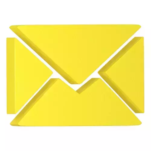 Message Letter Icon yellow