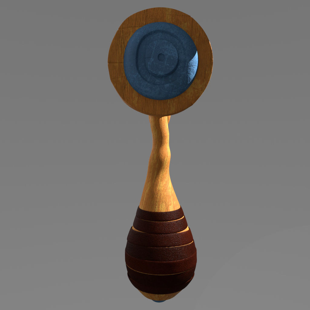 Stylized Hammer game ready 3D model_1