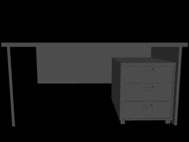 Office Desk 3D model_1