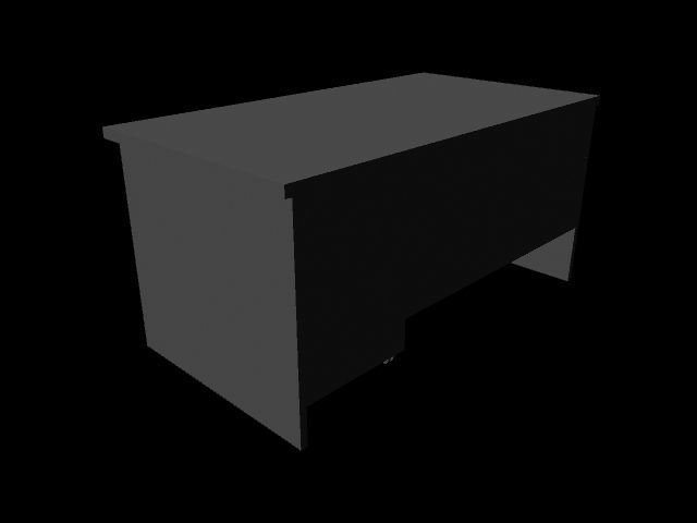 Office Desk 3D model_4