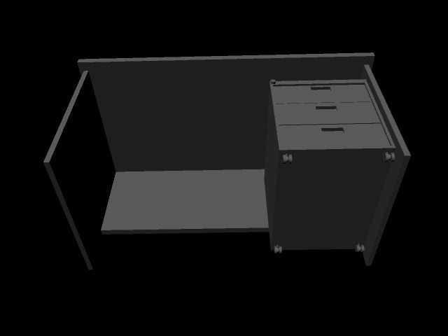 Office Desk 3D model_9