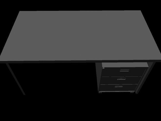 Office Desk 3D model_3