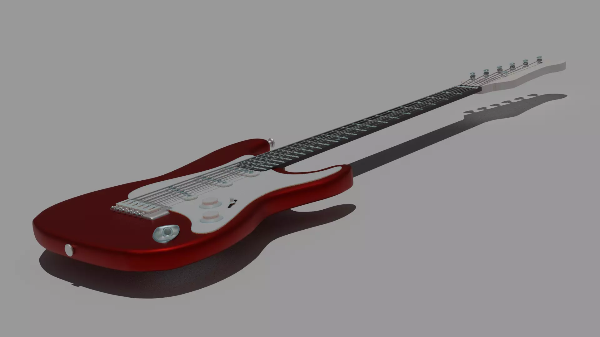 Guitar electric 3D model_0