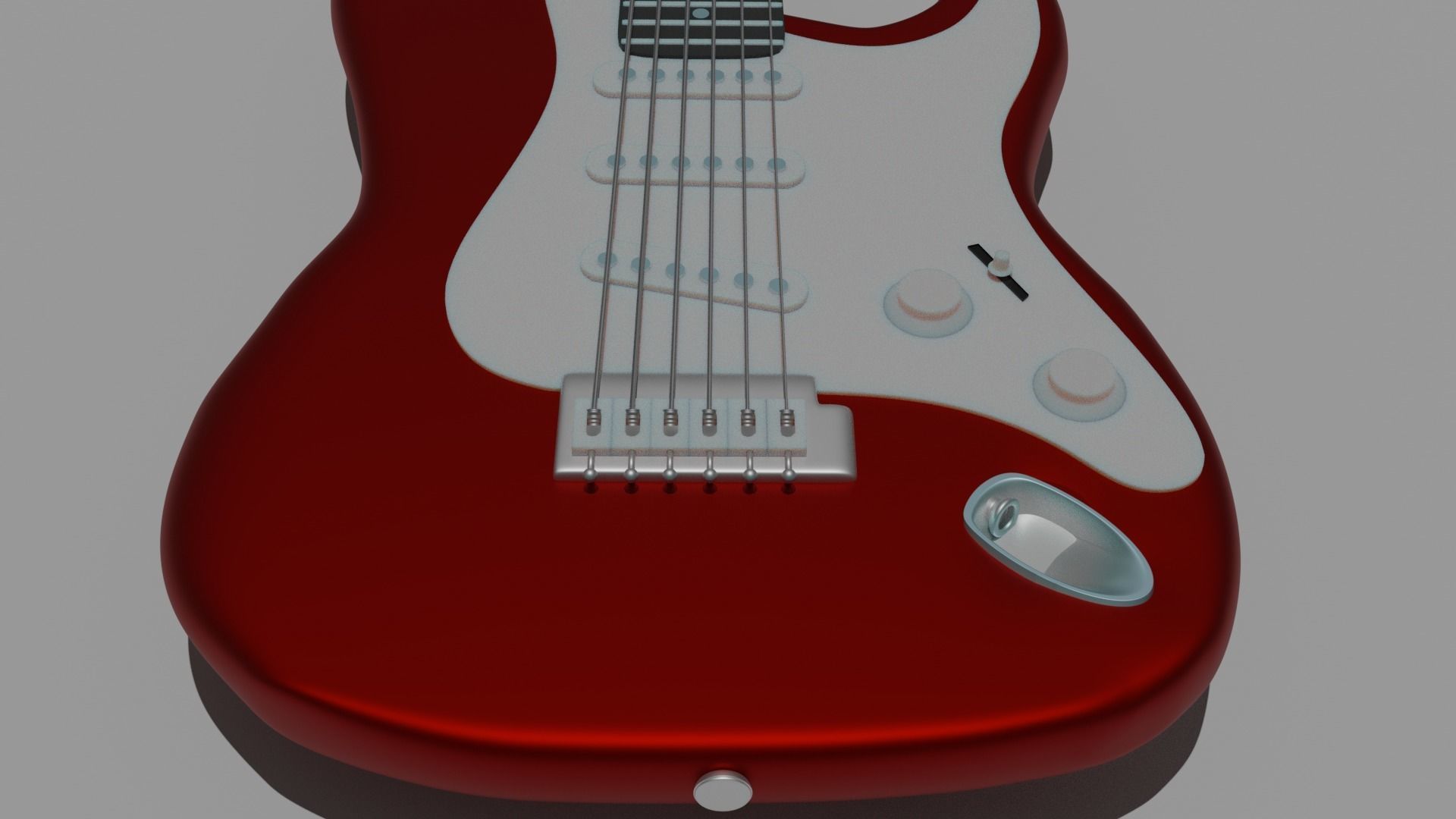 Guitar electric 3D model_3
