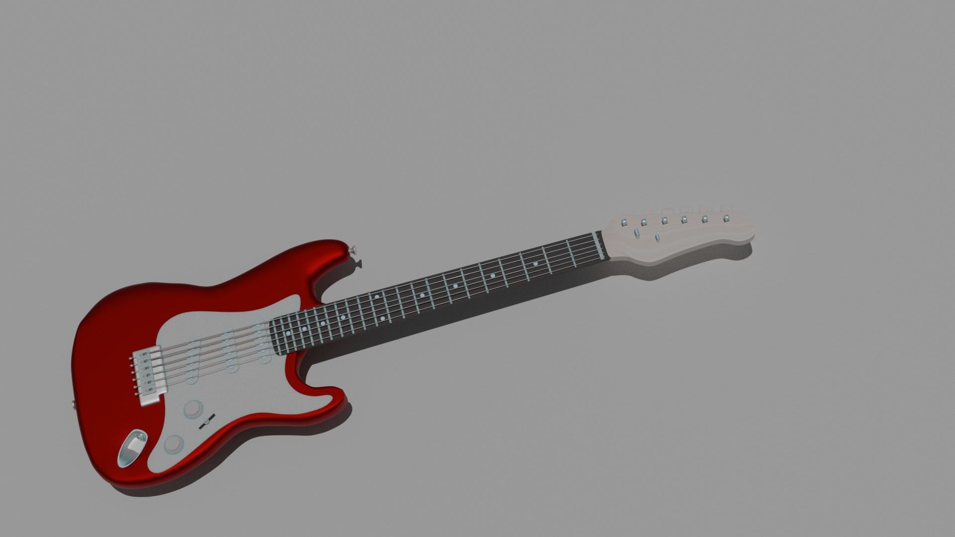Guitar electric 3D model_2