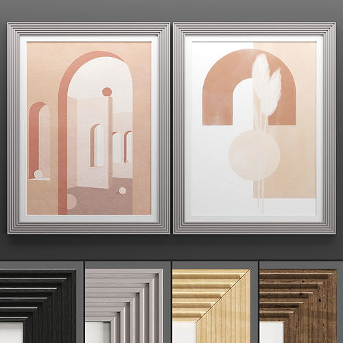 Art Frame 724 Low-poly 3D model