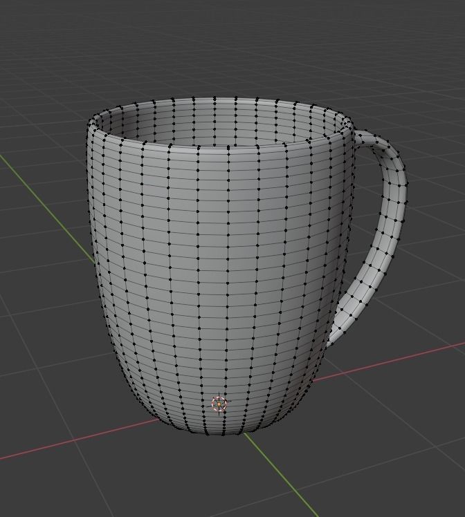 Textured 3D Mug 3D model_3