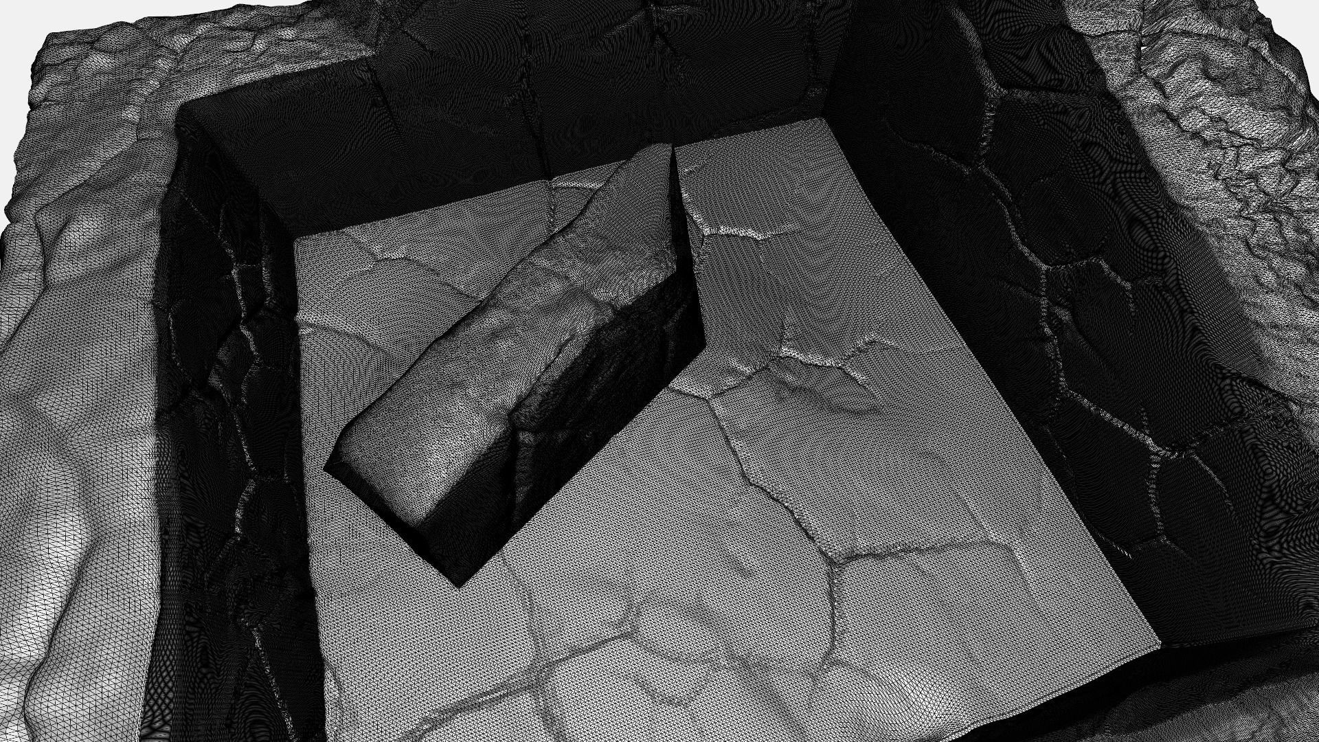 Destroyed temple of Maya 3D print model_2