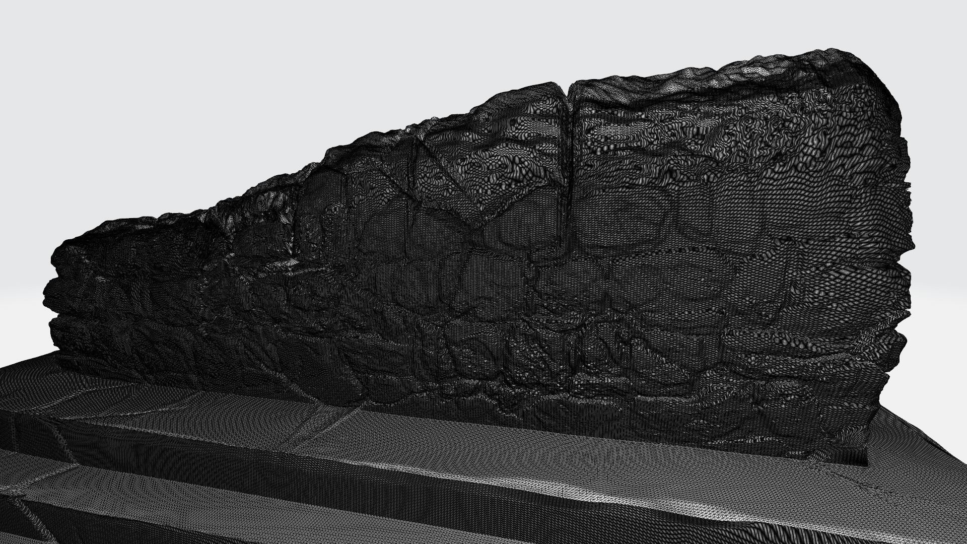 Destroyed temple of Maya 3D print model_3