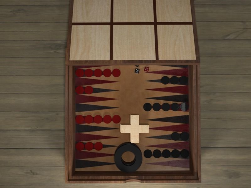 4 X1  board games 3D model_2