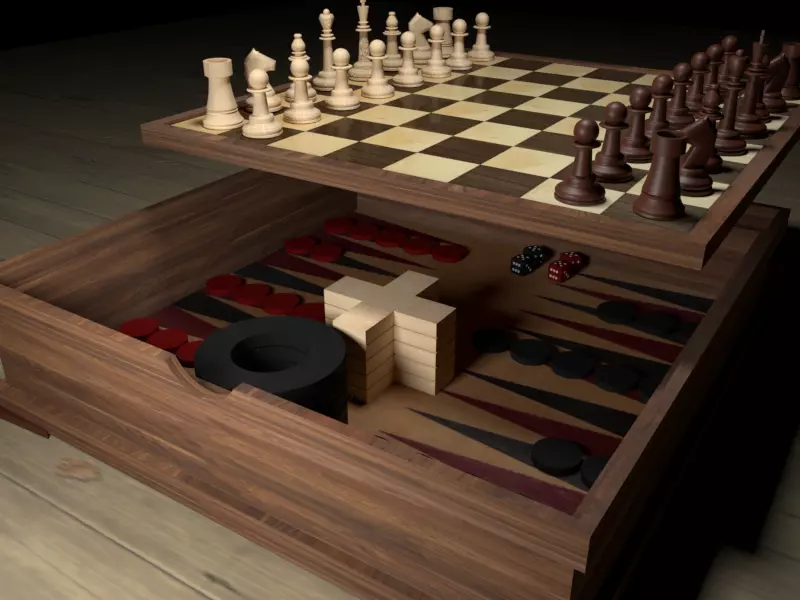 4 X1  board games 3D model_0