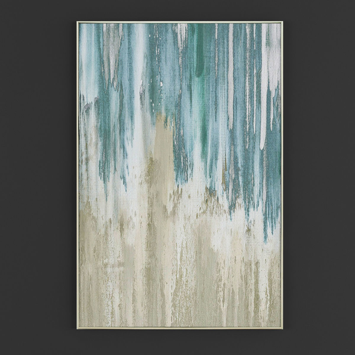 Pictures145 abstract painting hanging on wall 3D model_2