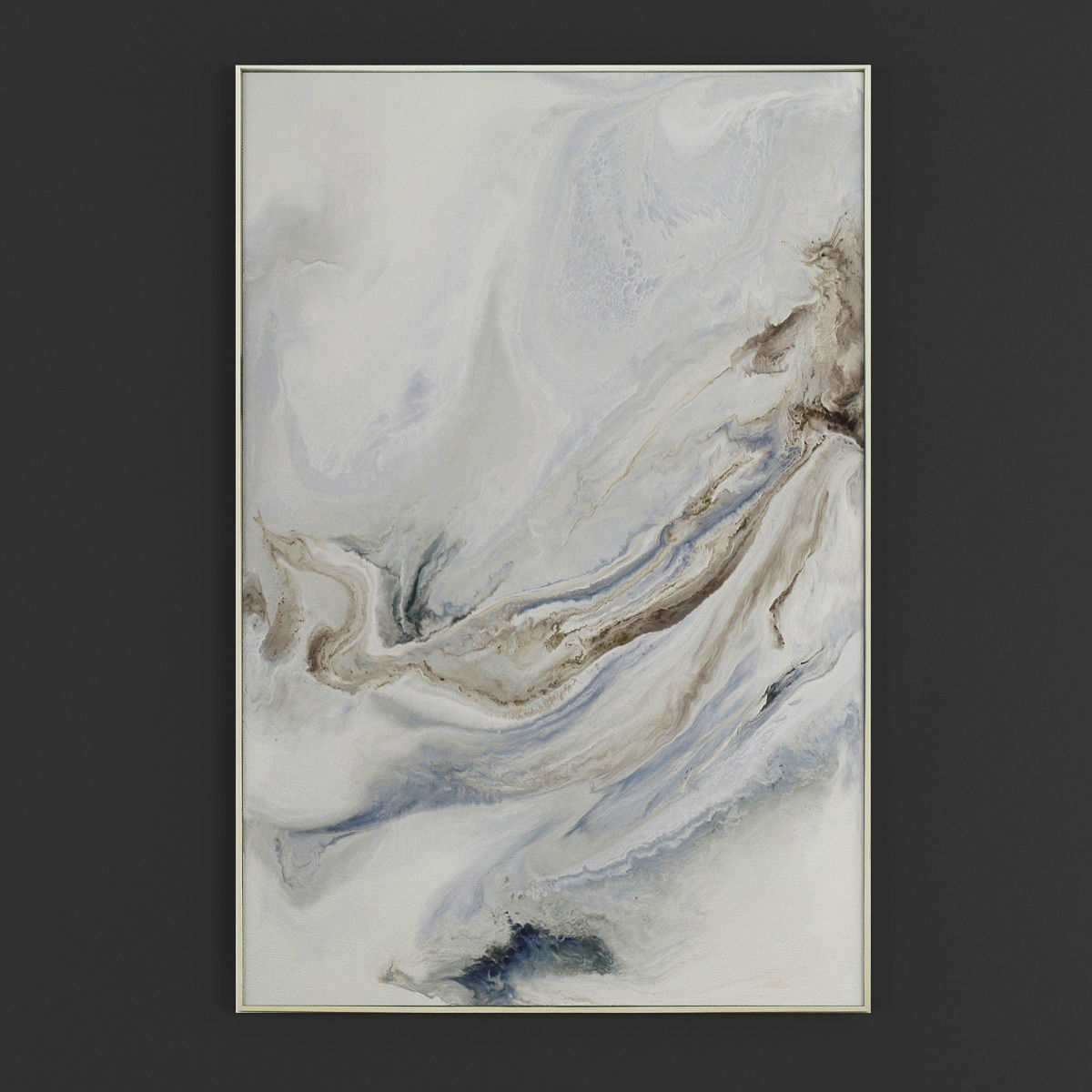 Pictures145 abstract painting hanging on wall 3D model_1