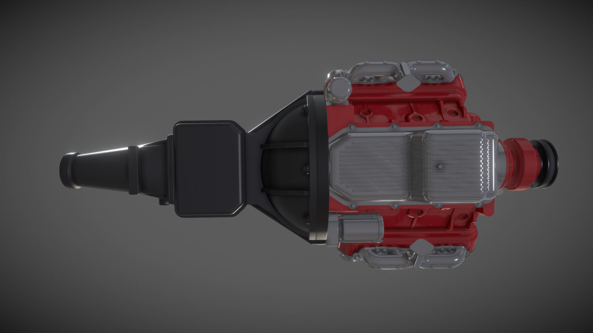 Vintage HEMI engine 3D model_28