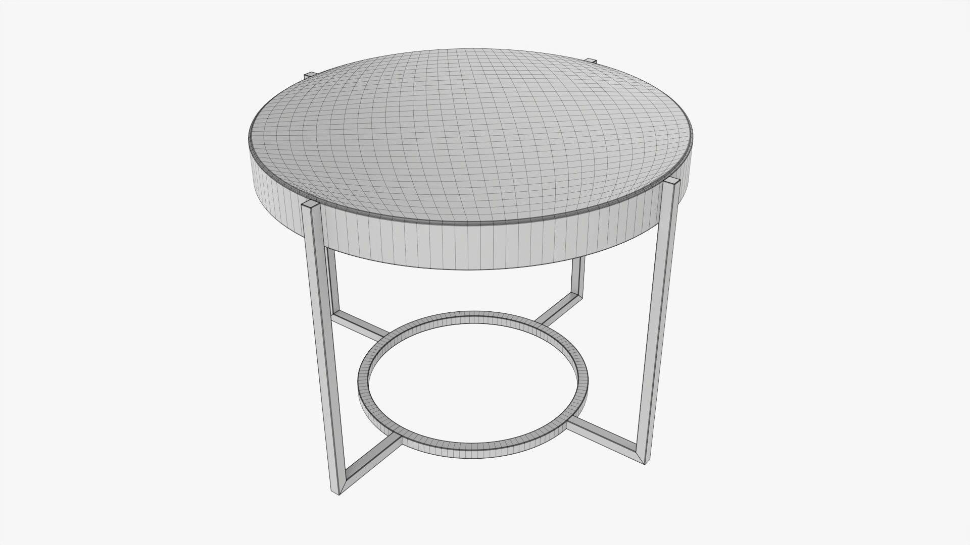 Round side table 3D model_5