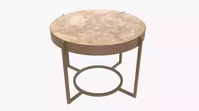 Round side table