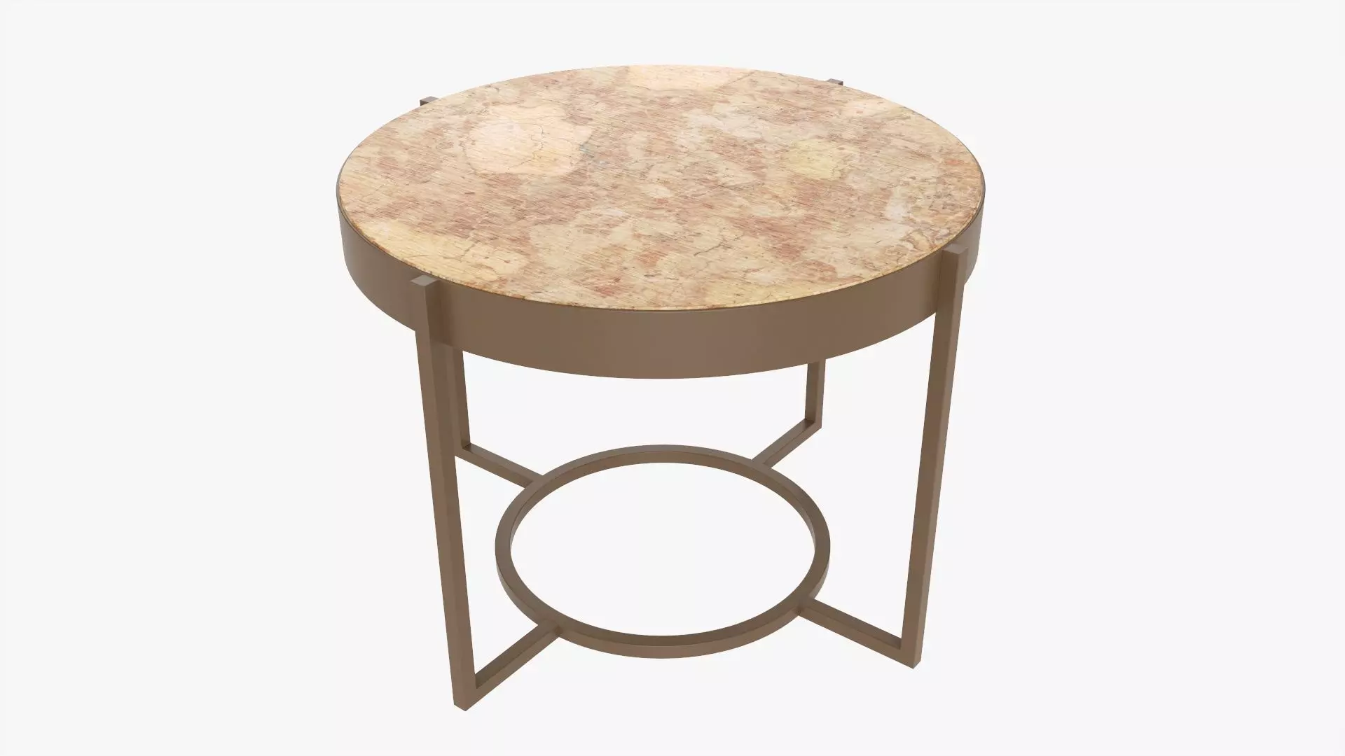 Round side table 3D model_0