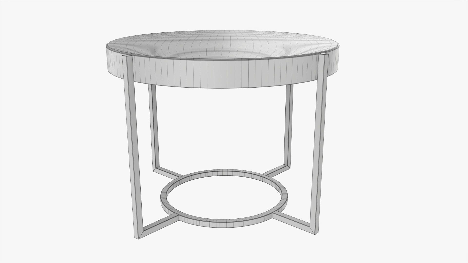 Round side table 3D model_6