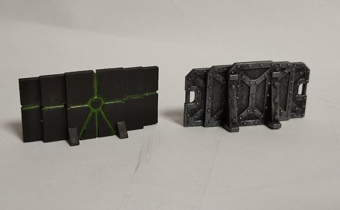 Necron kill team barricades  3D print model