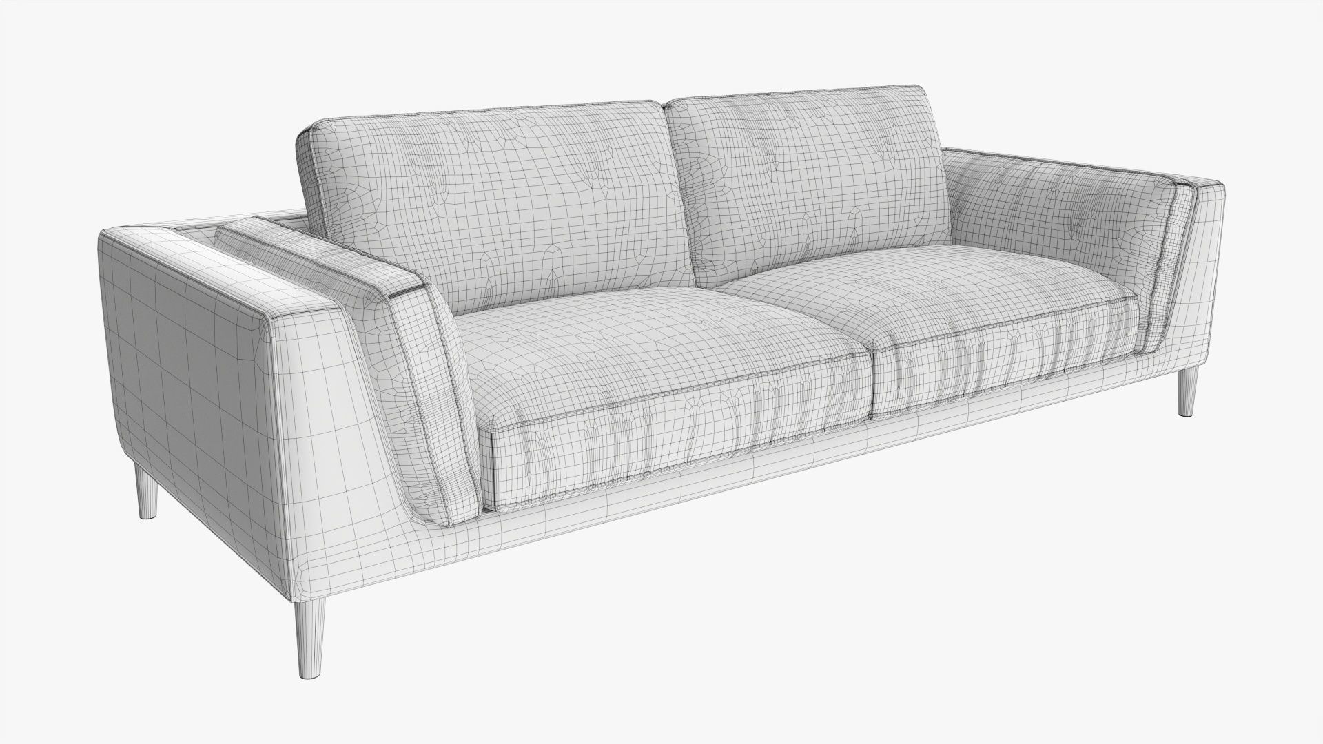Sofa in sleeper style 3D model_7