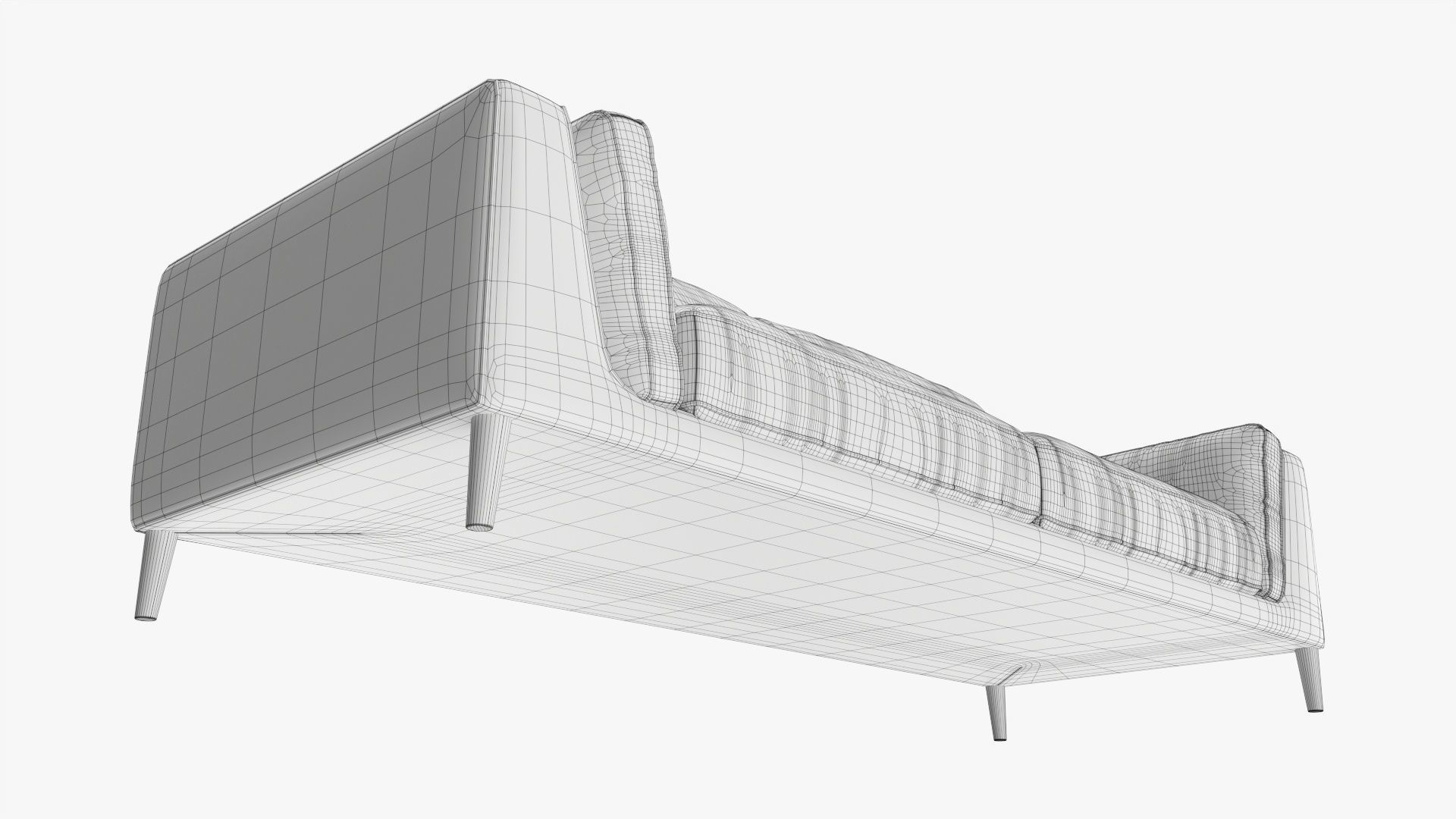 Sofa in sleeper style 3D model_9