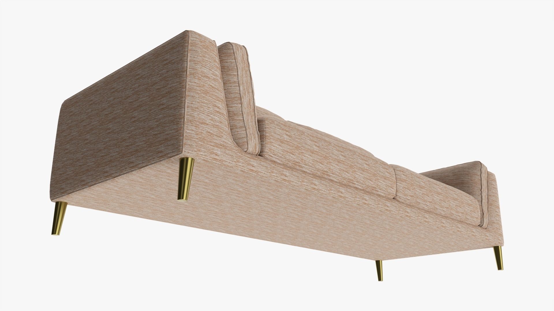 Sofa in sleeper style 3D model_3