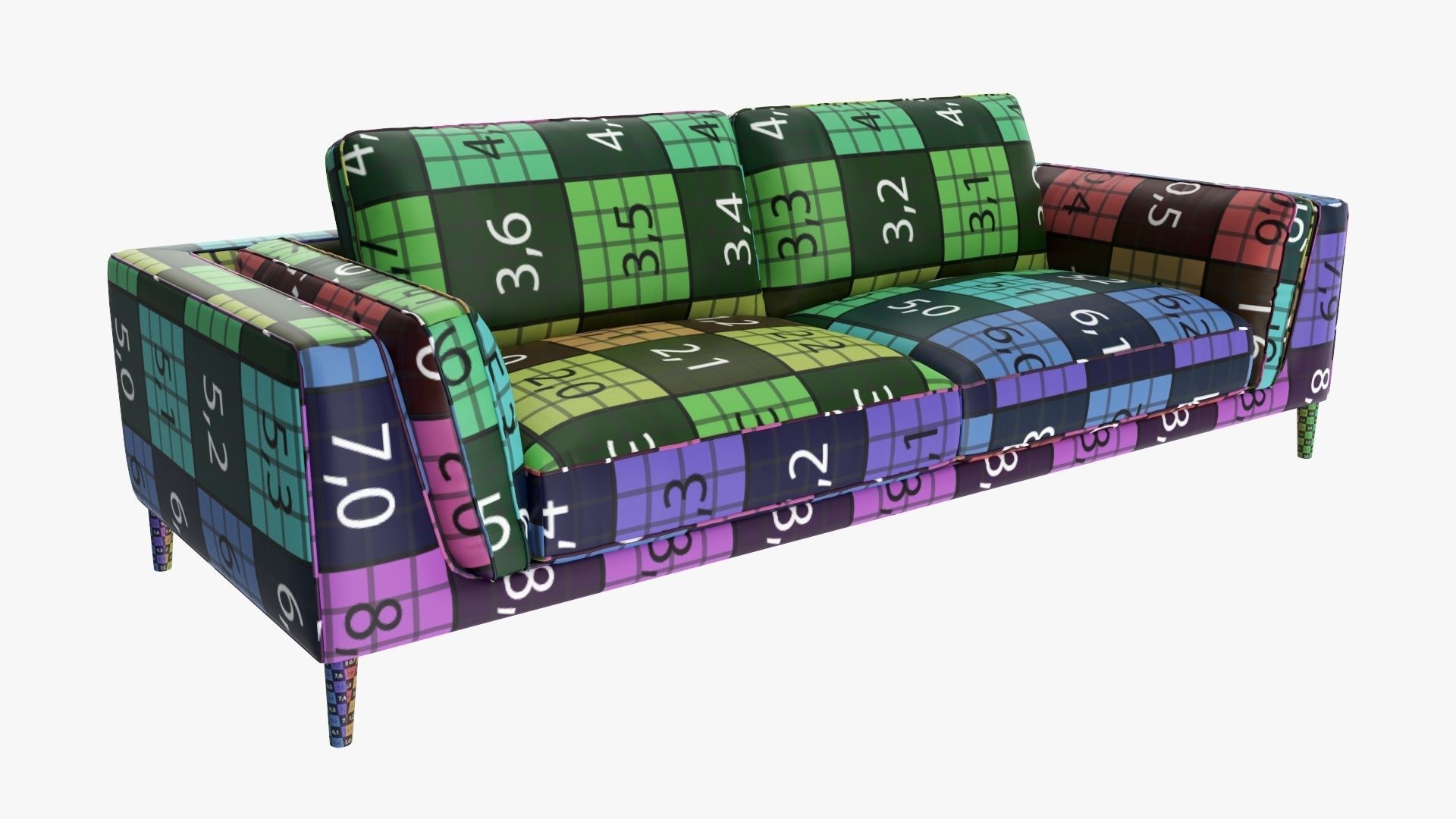 Sofa in sleeper style 3D model_10