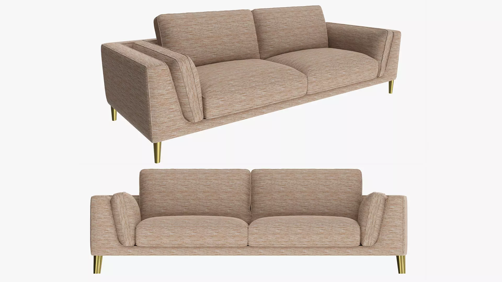 Sofa in sleeper style 3D model_0
