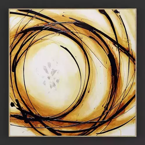 Pictures152 abstract painting 3D model