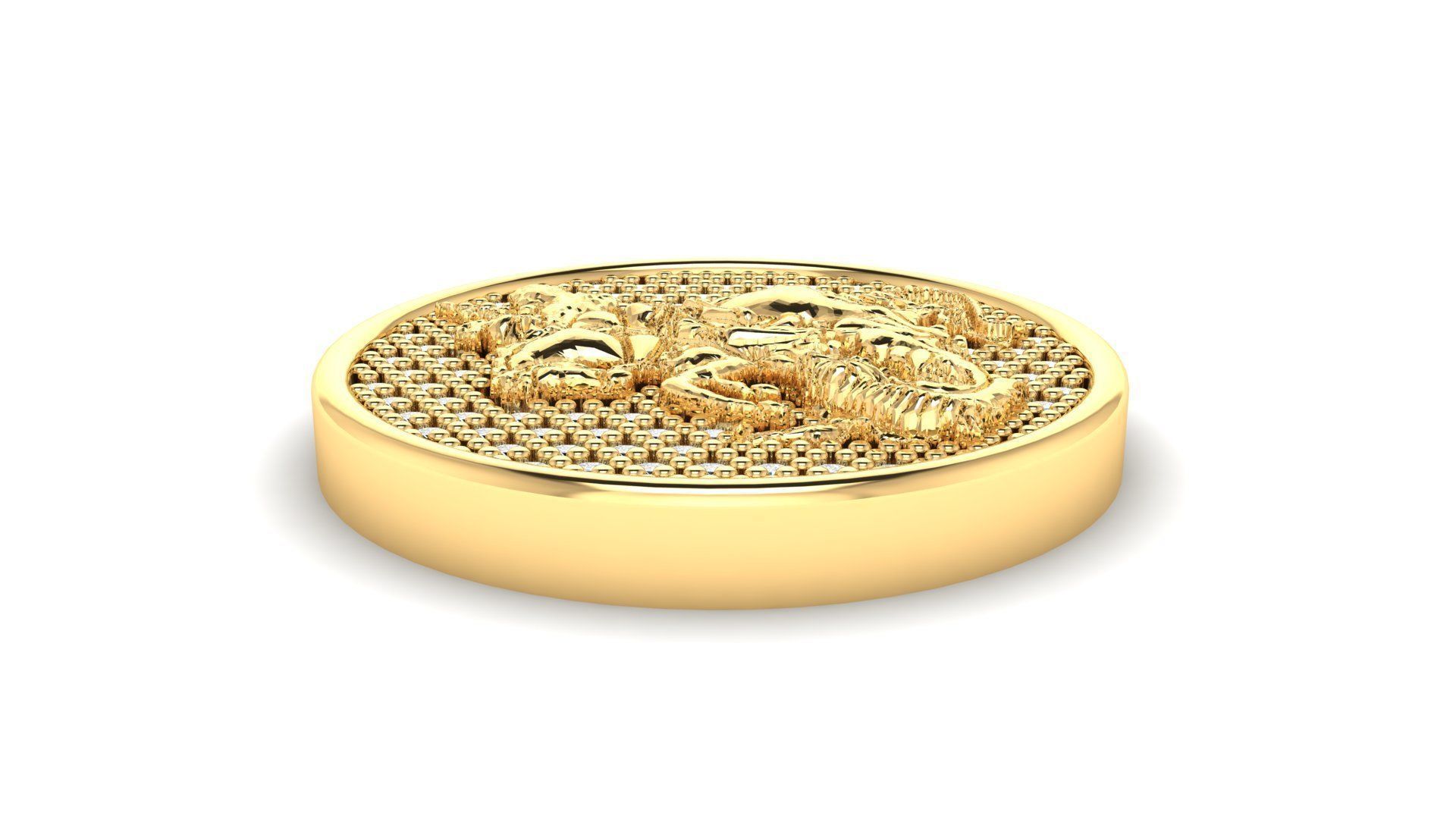 Saint George pendant Pingente Sao jorge  3D print model_2