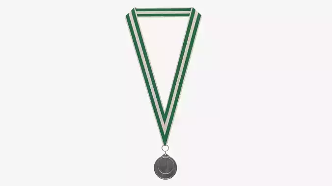 Sports medal trophy mockup 01 3D model