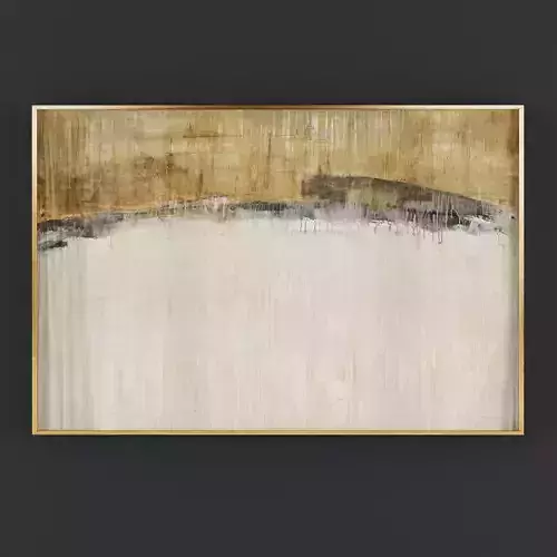 Pictures154 abstract painting in gold frame