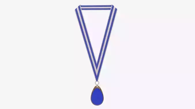 Sports medal trophy mockup 02 3D model