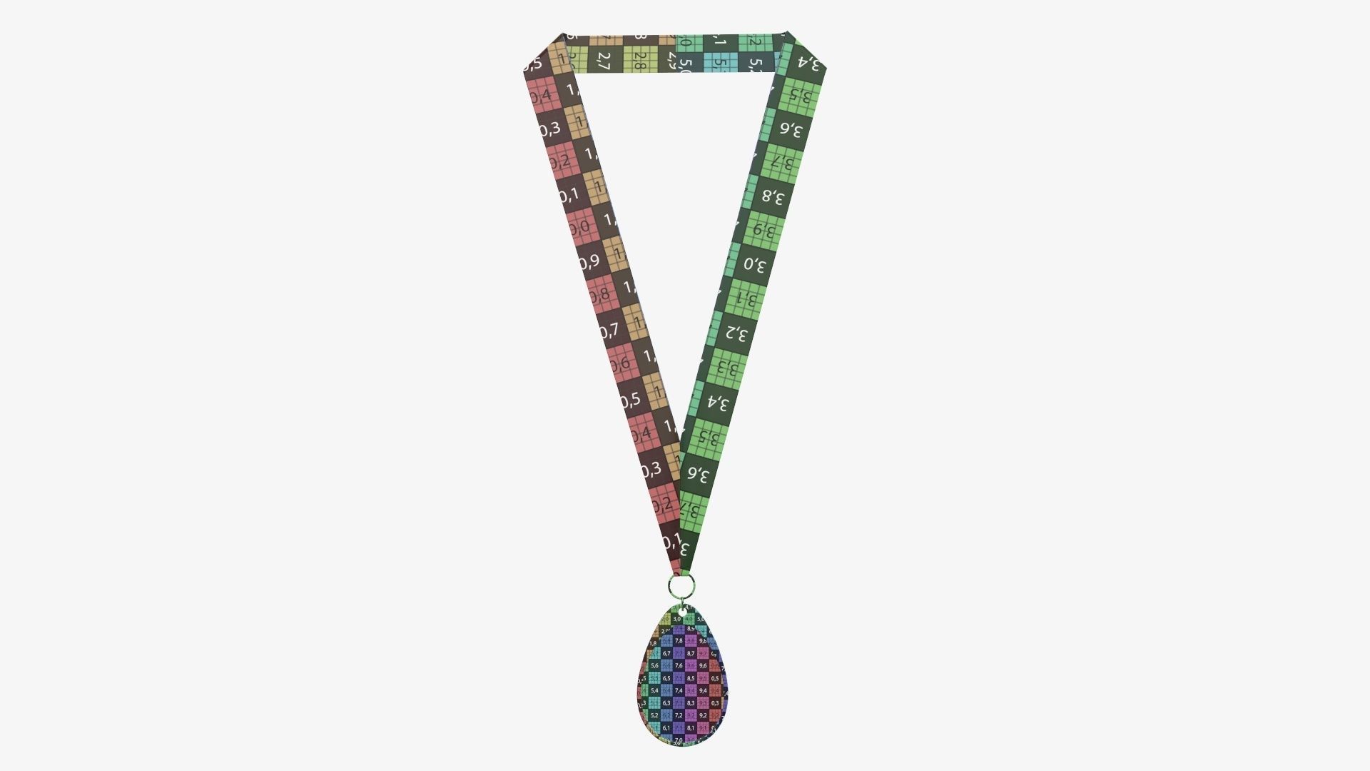 Sports medal trophy mockup 02 3D model_12