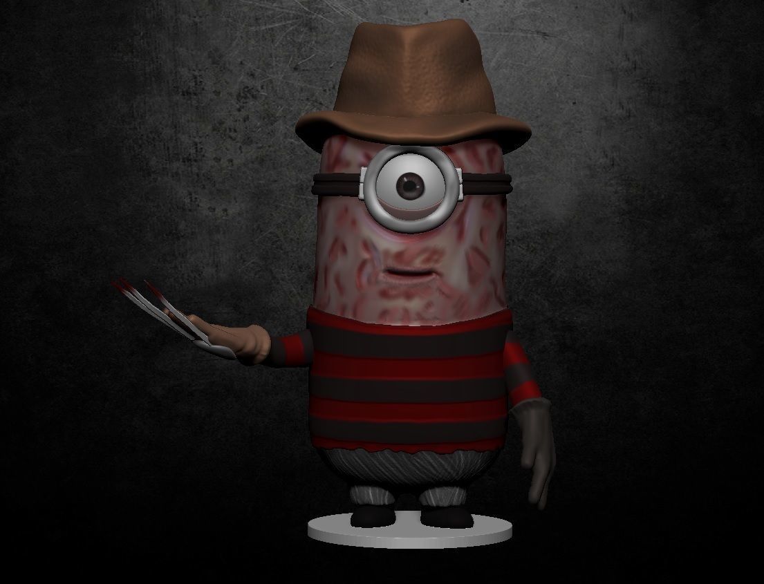 Freddy Krueger minion 3D model 3D printable CGTrader