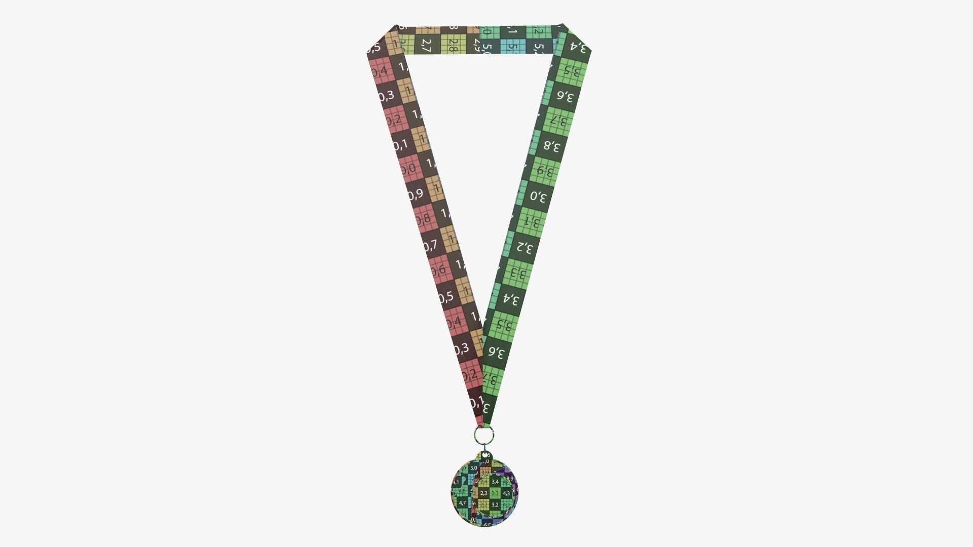 Sports medal trophy mockup 03 3D model_12