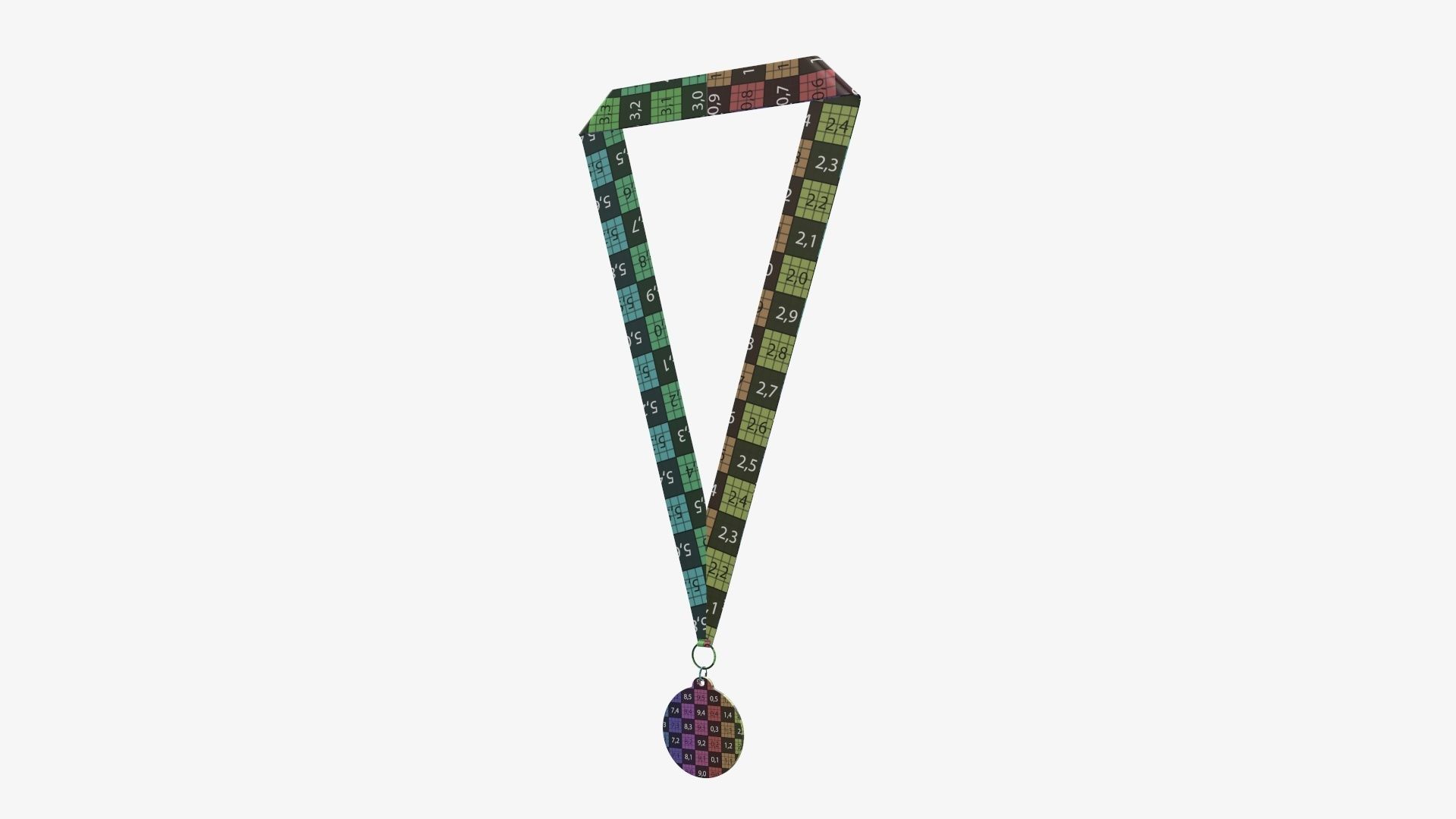 Sports medal trophy mockup 03 3D model_14