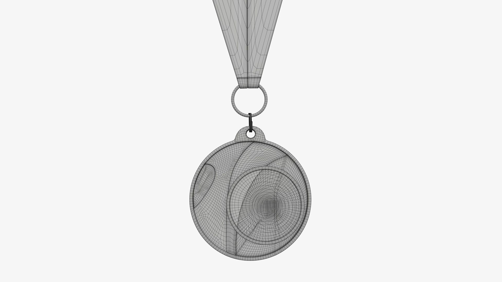 Sports medal trophy mockup 03 3D model_9