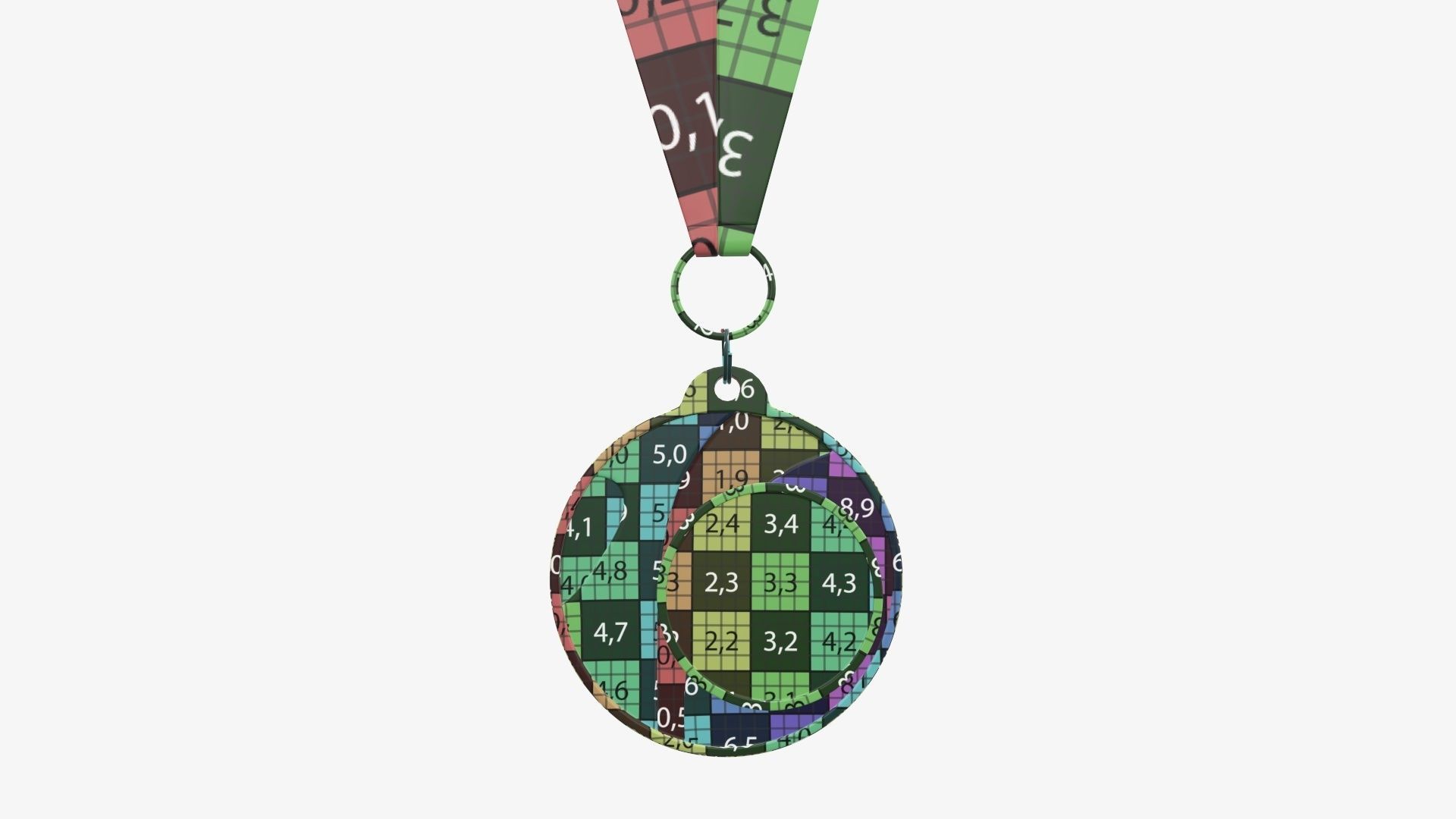 Sports medal trophy mockup 03 3D model_15