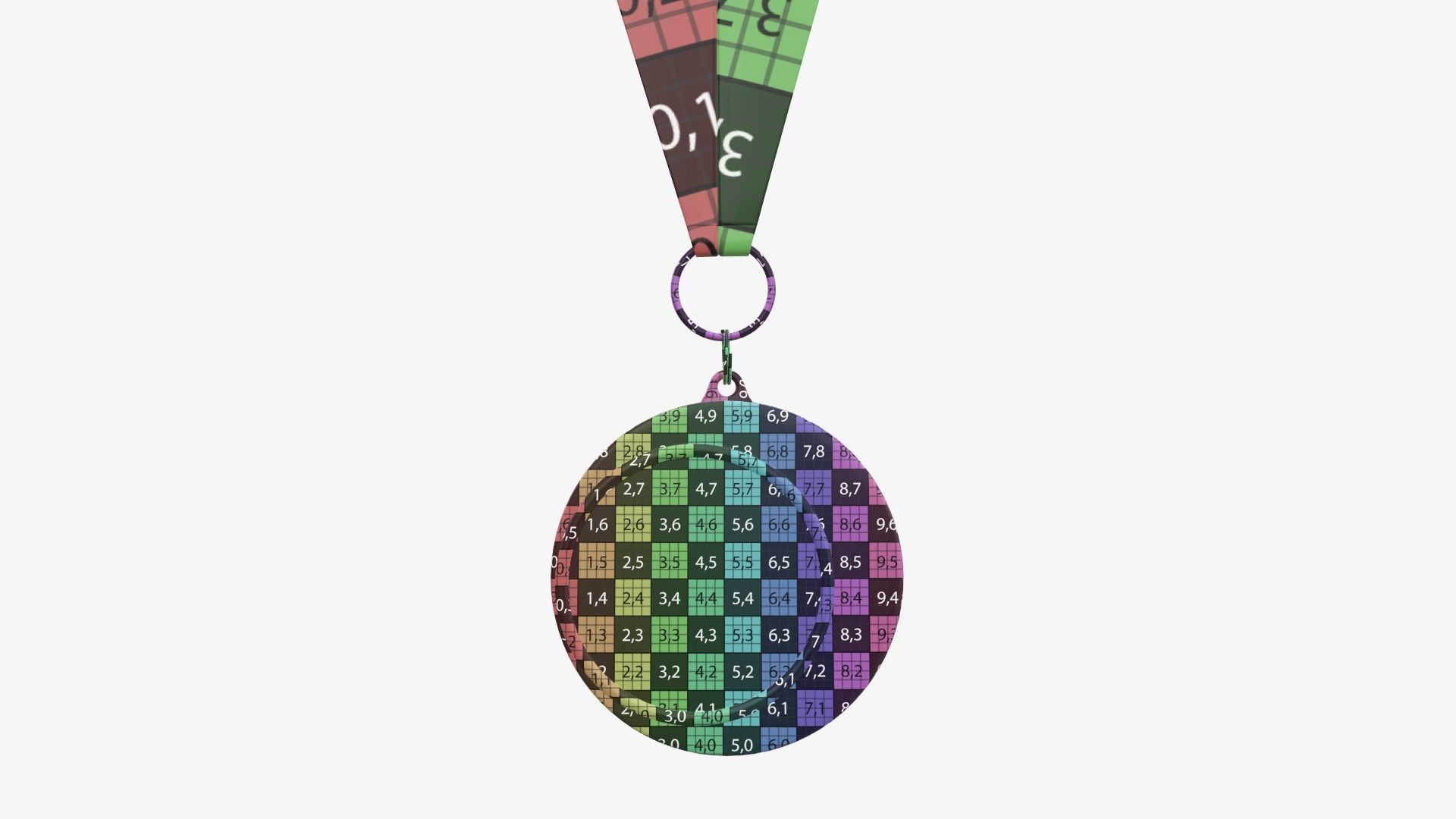 Sports medal trophy mockup 04 3D model_15