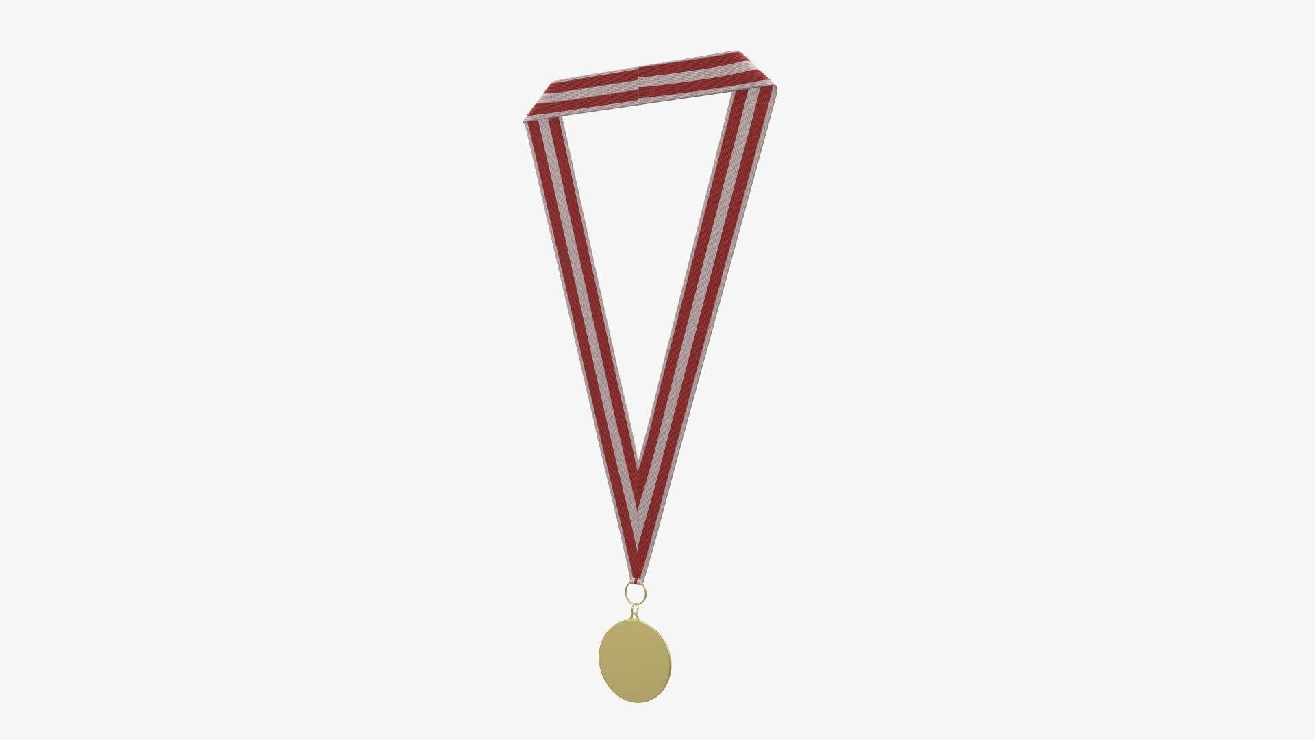 Sports medal trophy mockup 04 3D model_2