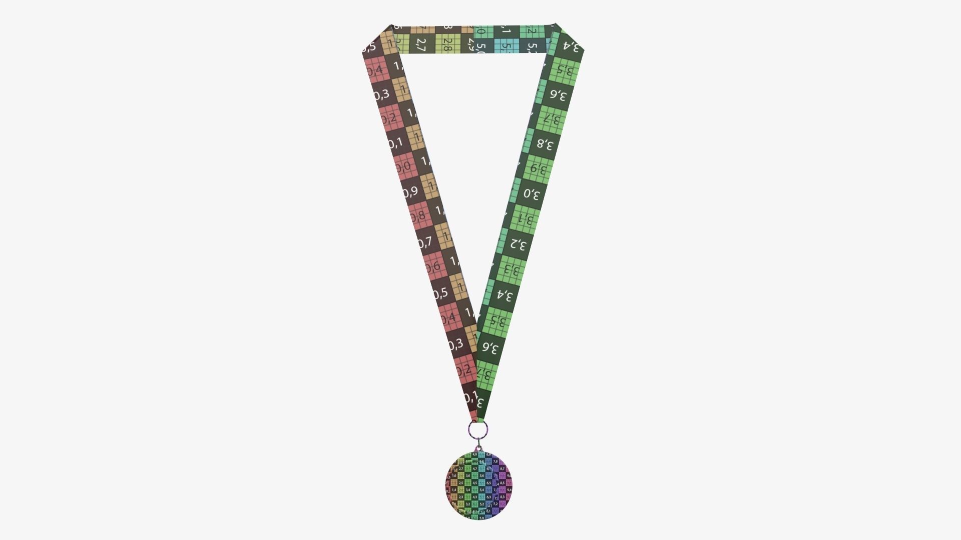 Sports medal trophy mockup 04 3D model_12