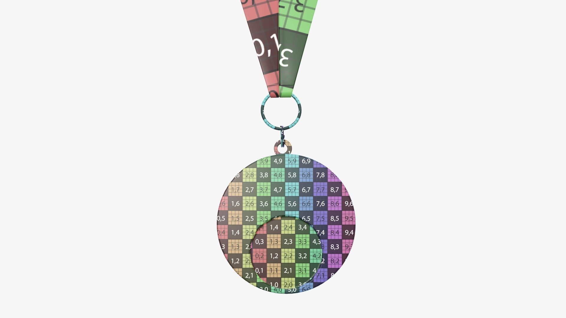 Sports medal trophy mockup 05 3D model_15