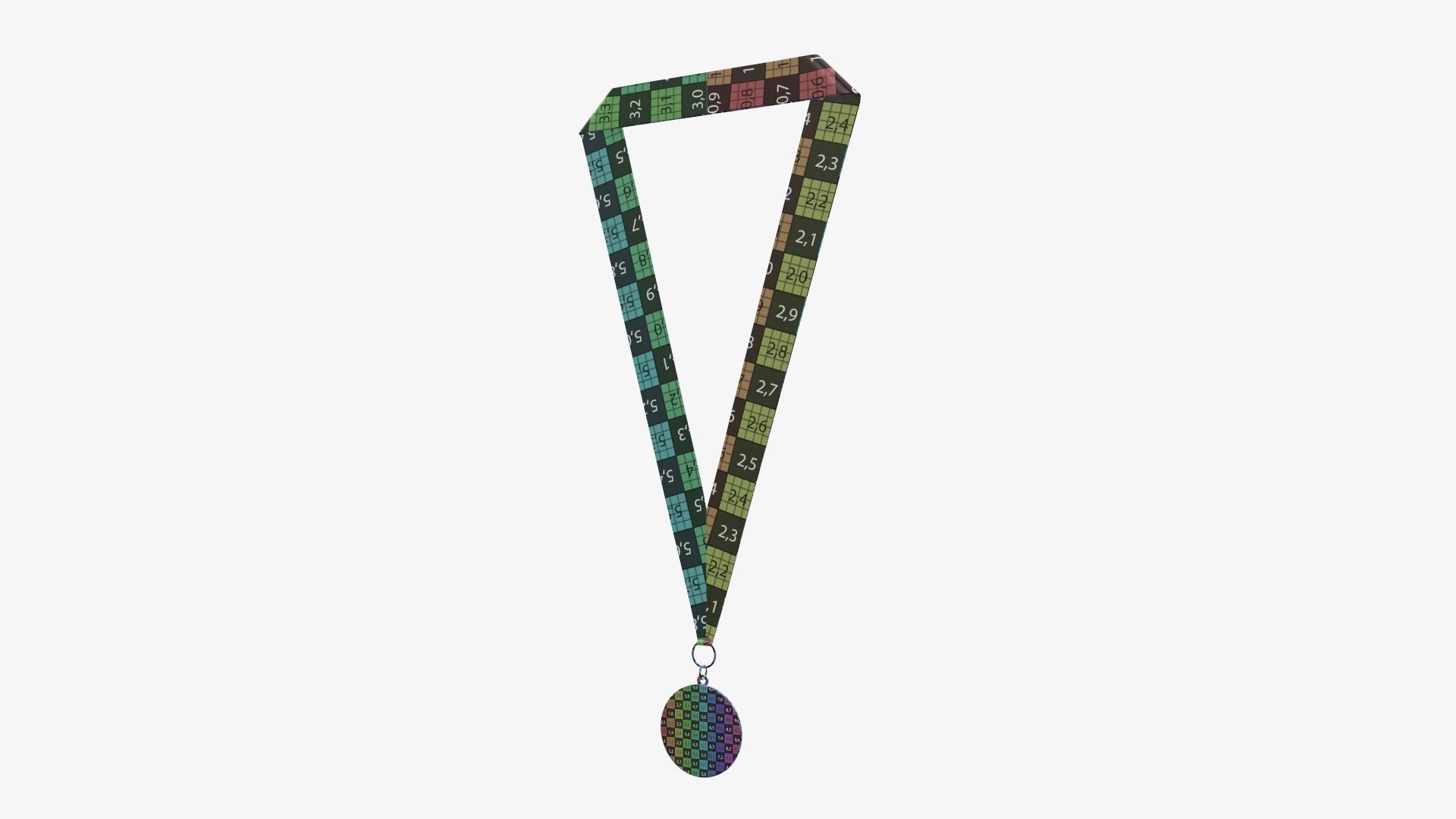 Sports medal trophy mockup 05 3D model_14