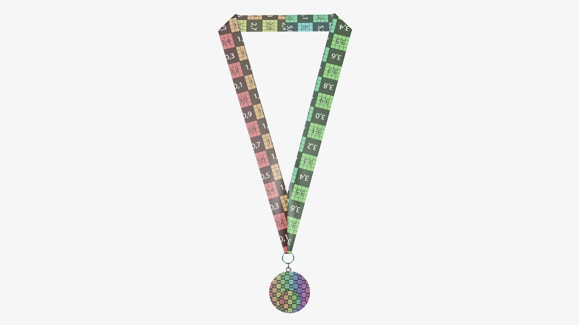 Sports medal trophy mockup 05 3D model_12